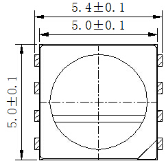 5050rgbw燈珠封裝尺寸